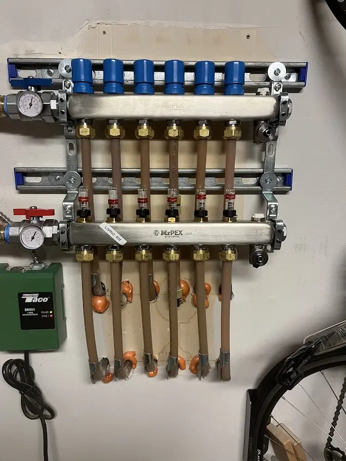 Plumber performing Gas Leak Detection at a residential property in Ross